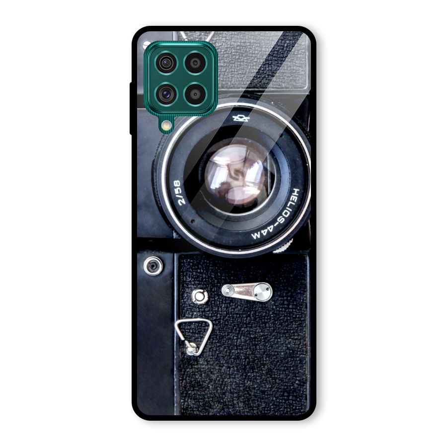 Classic Camera Glass Back Case for Galaxy F62