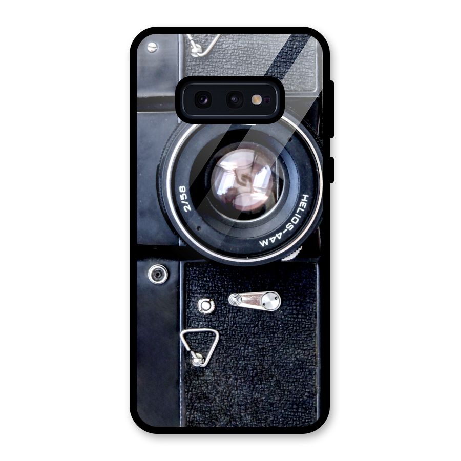 Classic Camera Glass Back Case for Galaxy S10e