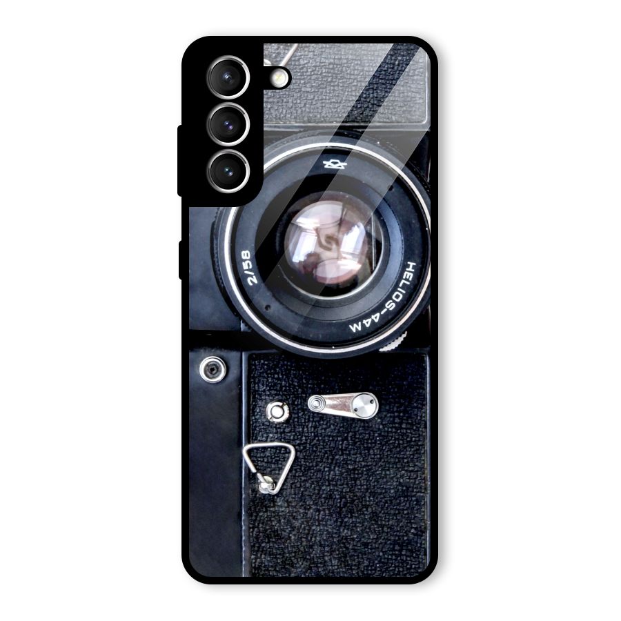 Classic Camera Glass Back Case for Galaxy S21 5G