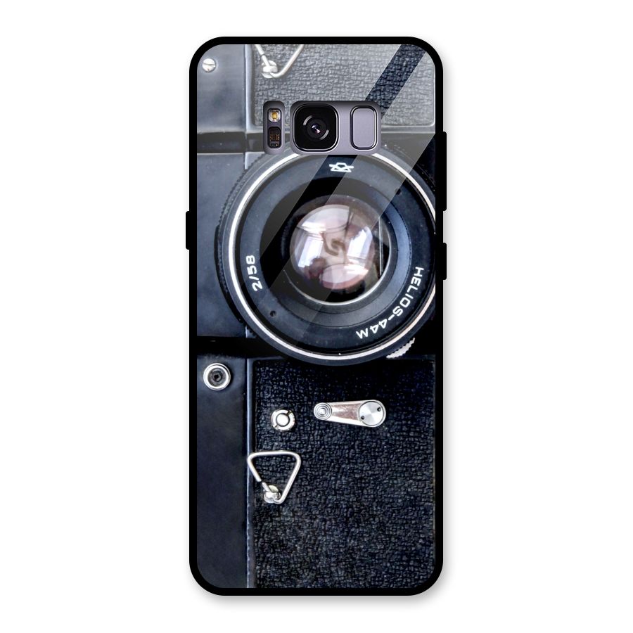 Classic Camera Glass Back Case for Galaxy S8
