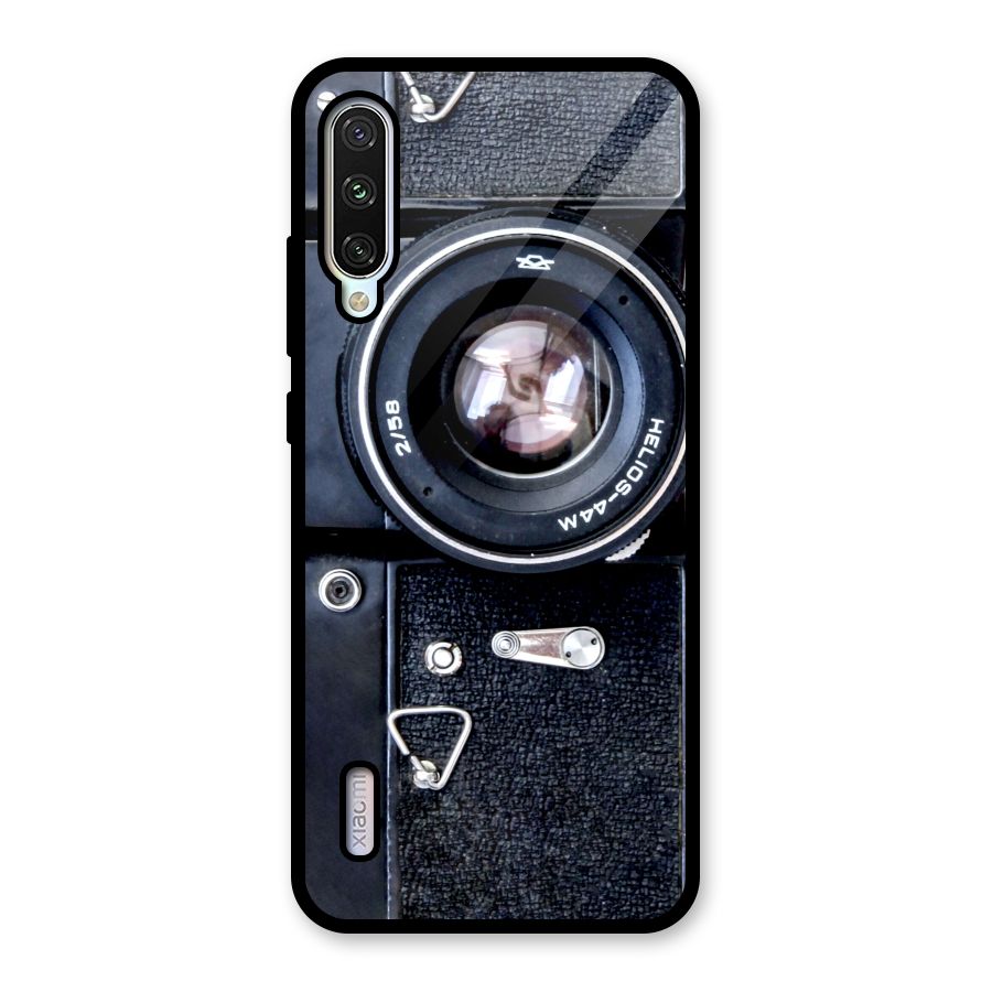 Classic Camera Glass Back Case for Mi A3