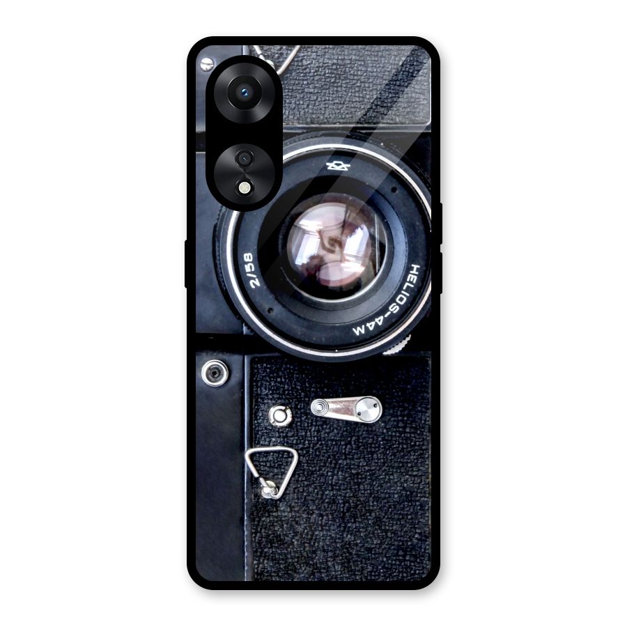 Classic Camera Glass Back Case for Oppo A78