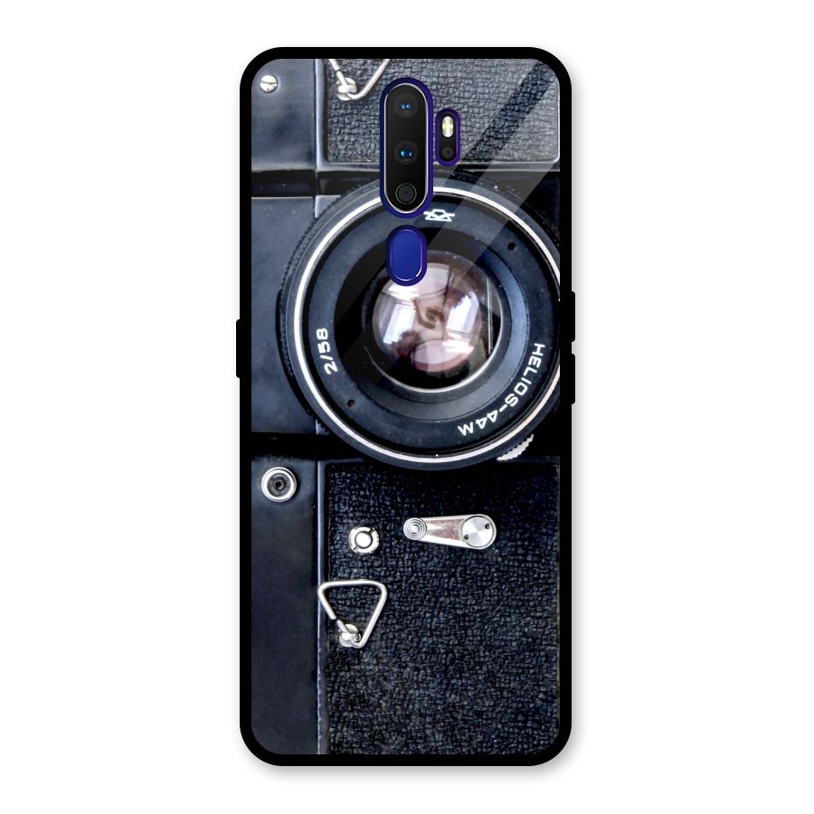 Classic Camera Glass Back Case for Oppo A9 (2020)