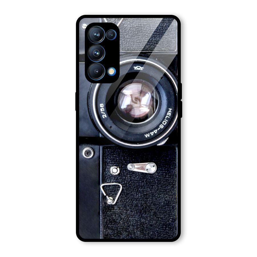 Classic Camera Glass Back Case for Oppo Reno5 Pro 5G