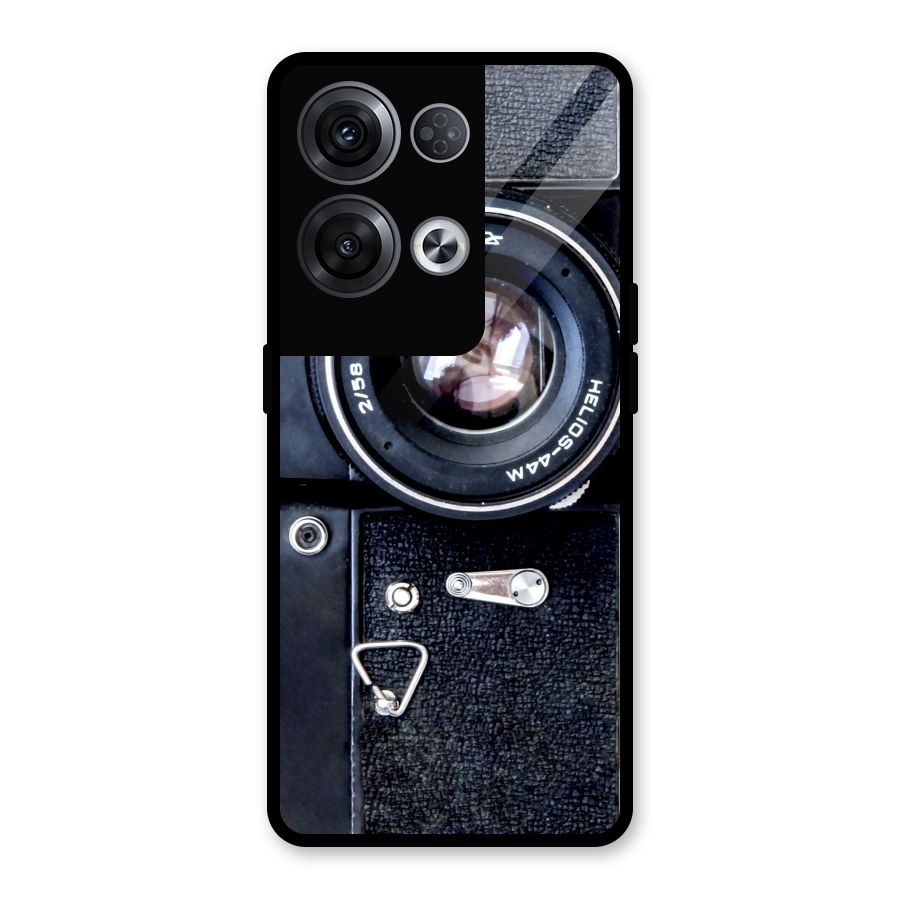 Classic Camera Glass Back Case for Oppo Reno8 Pro 5G