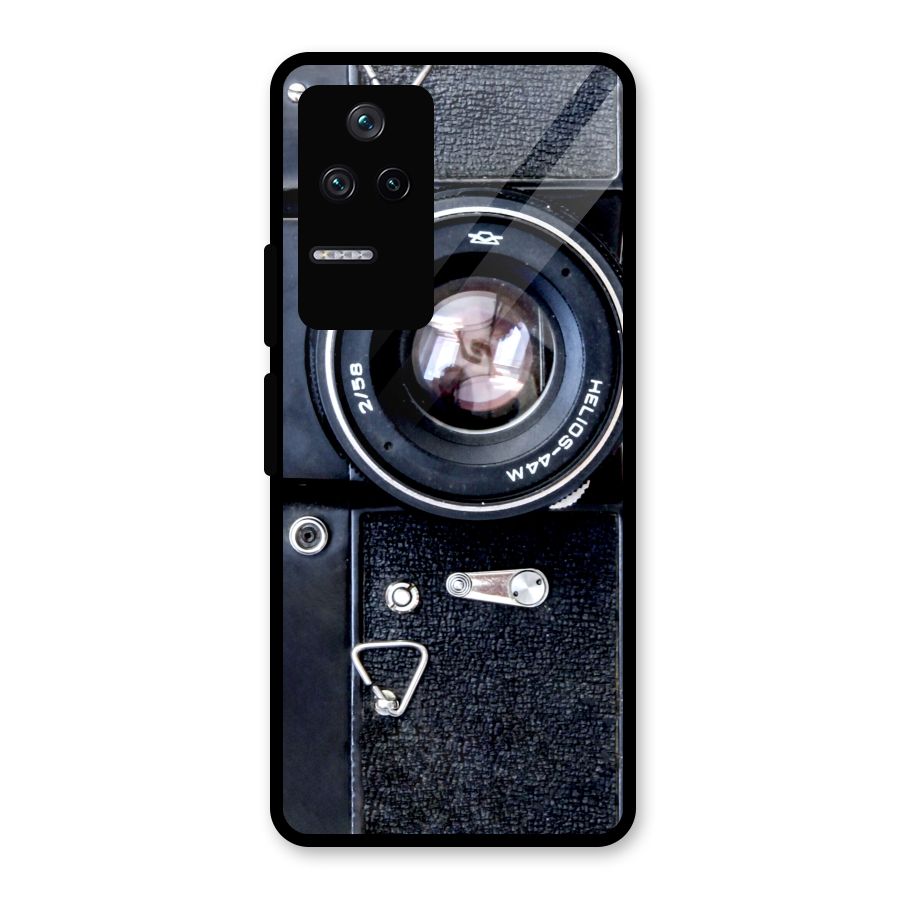 Classic Camera Glass Back Case for Poco F4 5G