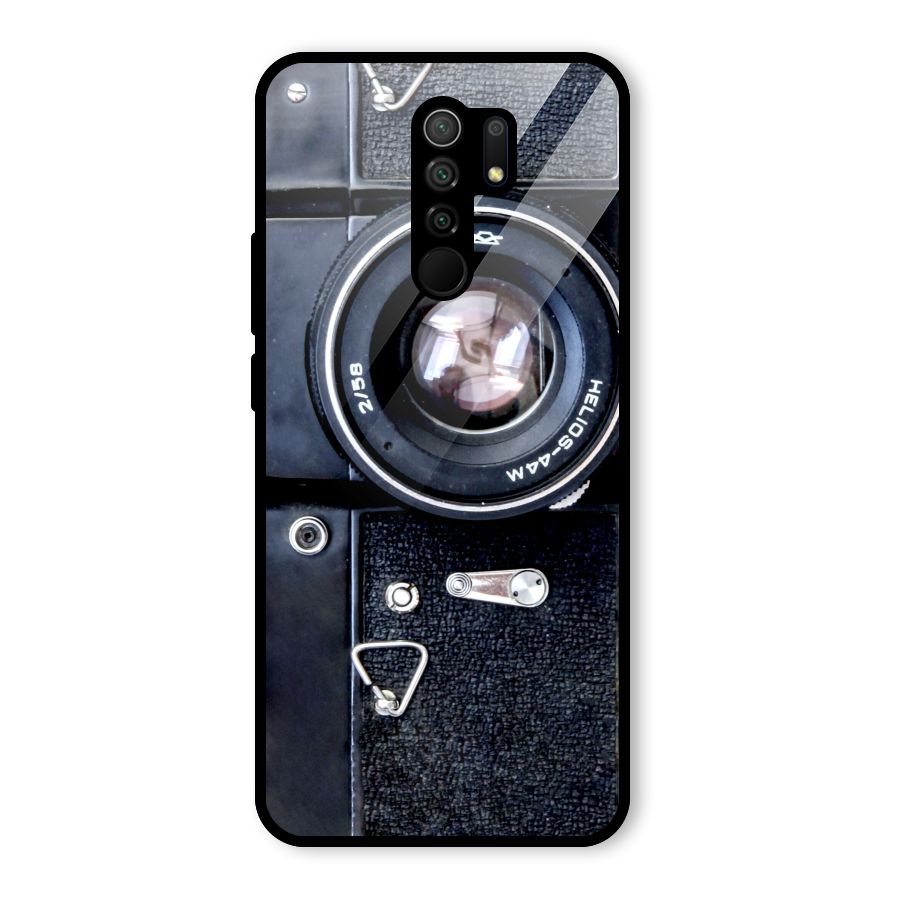 Classic Camera Glass Back Case for Poco M2