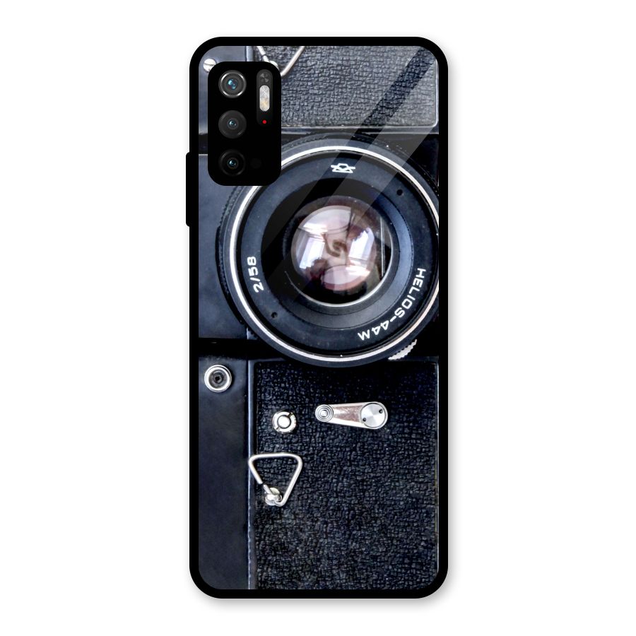 Classic Camera Glass Back Case for Poco M3 Pro 5G