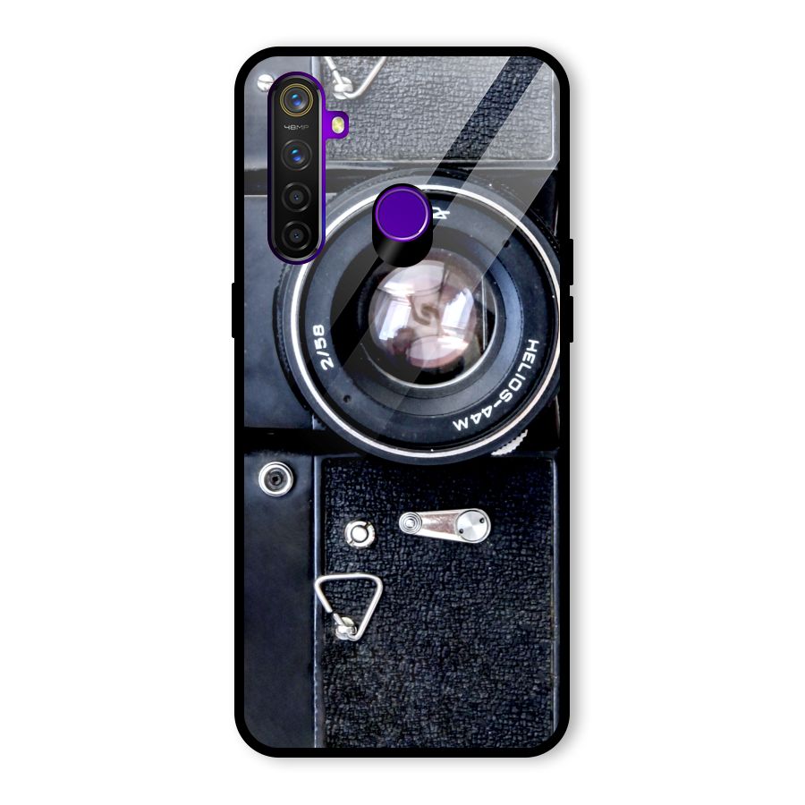 Classic Camera Glass Back Case for Realme 5 Pro