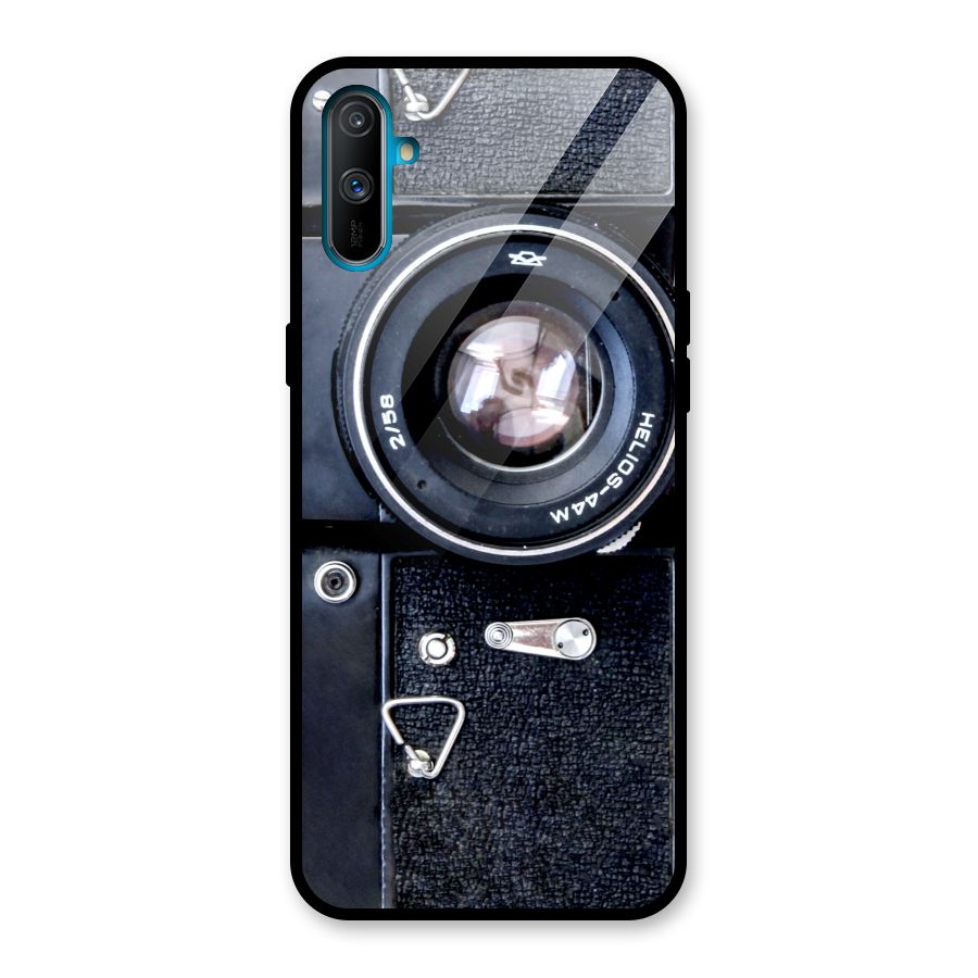 Classic Camera Glass Back Case for Realme C3