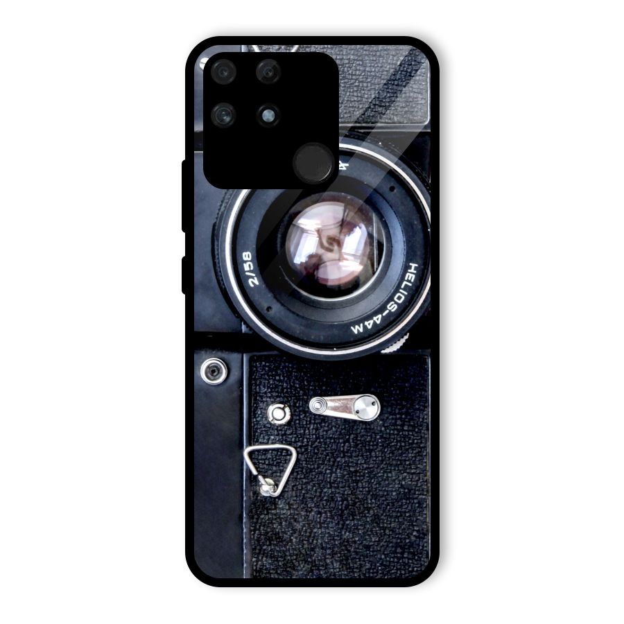 Classic Camera Glass Back Case for Realme Narzo 50A