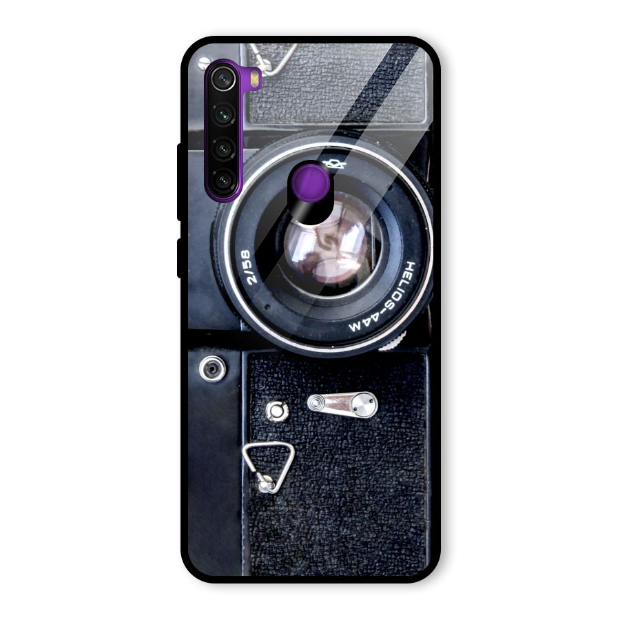 Classic Camera Glass Back Case for Redmi Note 8