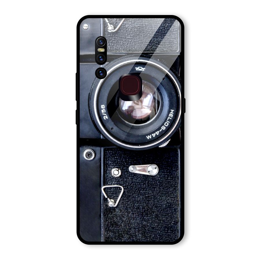 Classic Camera Glass Back Case for Vivo V15
