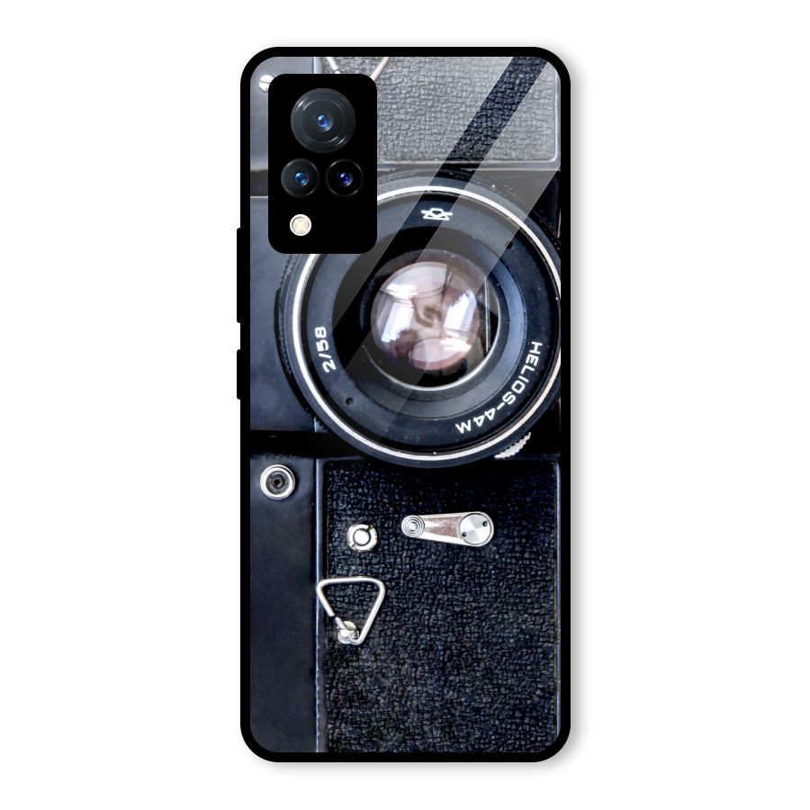 Classic Camera Glass Back Case for Vivo V21 5G