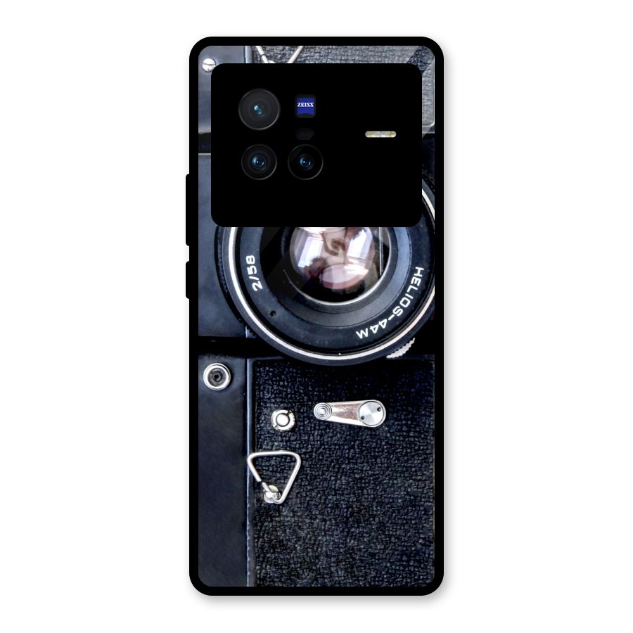 Classic Camera Glass Back Case for Vivo X80