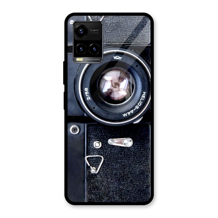 Classic Camera Glass Back Case for Vivo Y21T