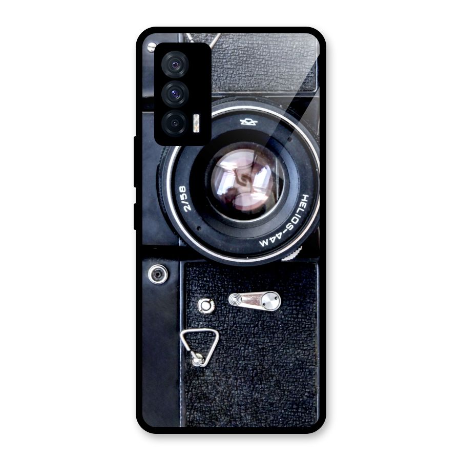 Classic Camera Glass Back Case for Vivo iQOO 7 5G