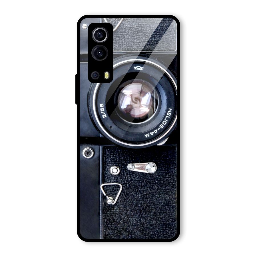 Classic Camera Glass Back Case for Vivo iQOO Z3