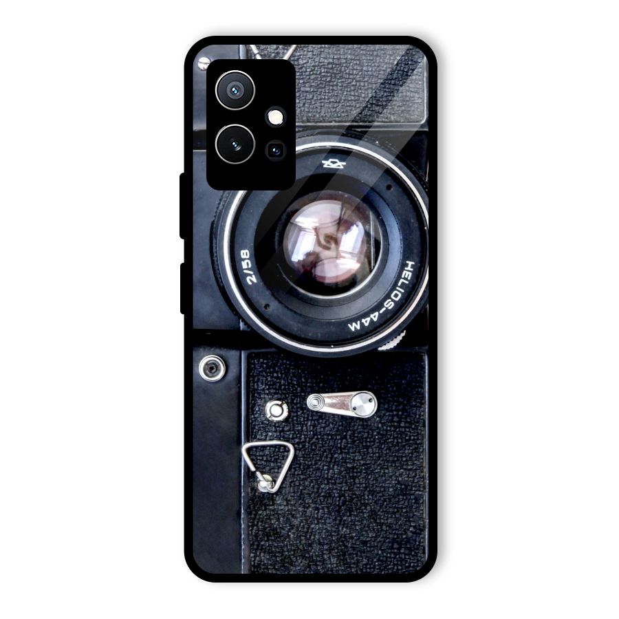 Classic Camera Glass Back Case for Vivo iQOO Z6