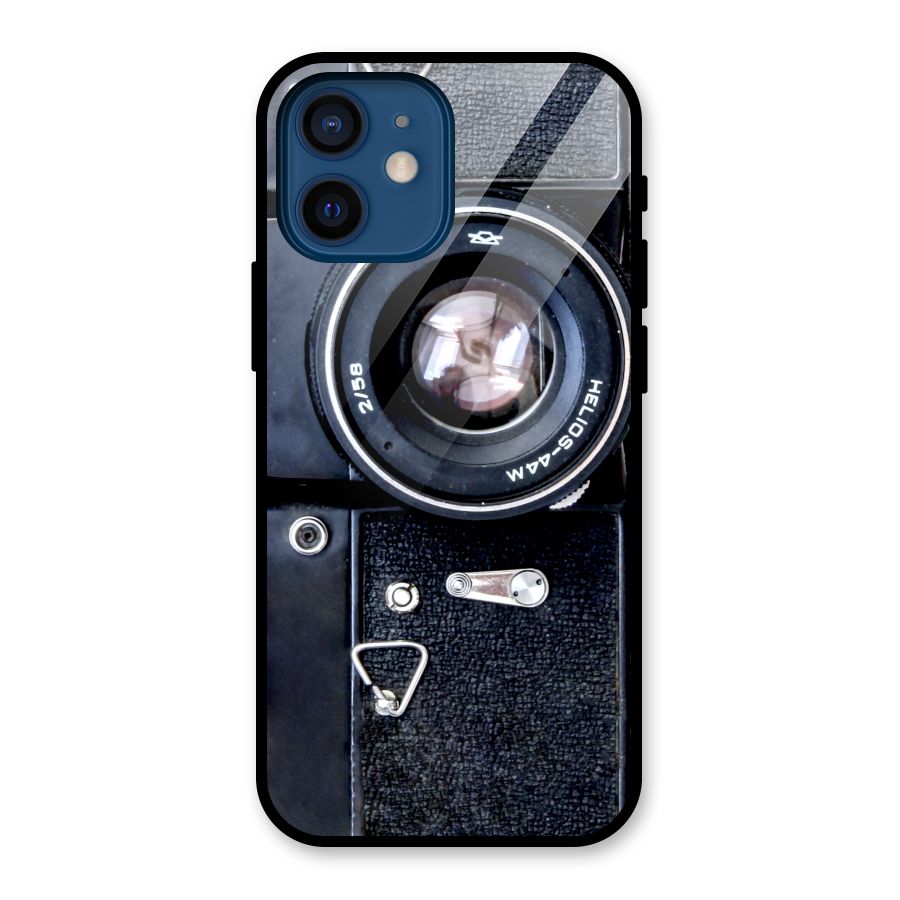 Classic Camera Glass Back Case for iPhone 12 Mini