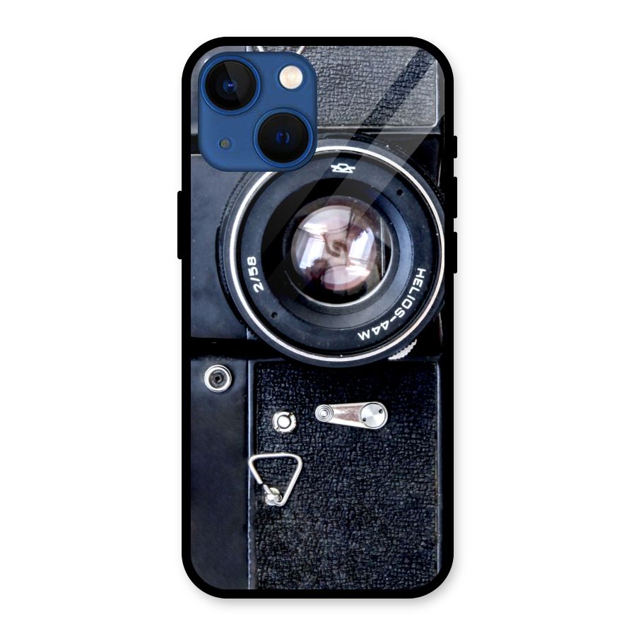 Classic Camera Glass Back Case for iPhone 13 Mini