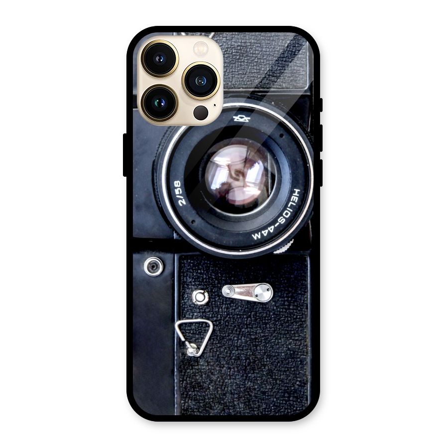 Classic Camera Glass Back Case for iPhone 13 Pro Max