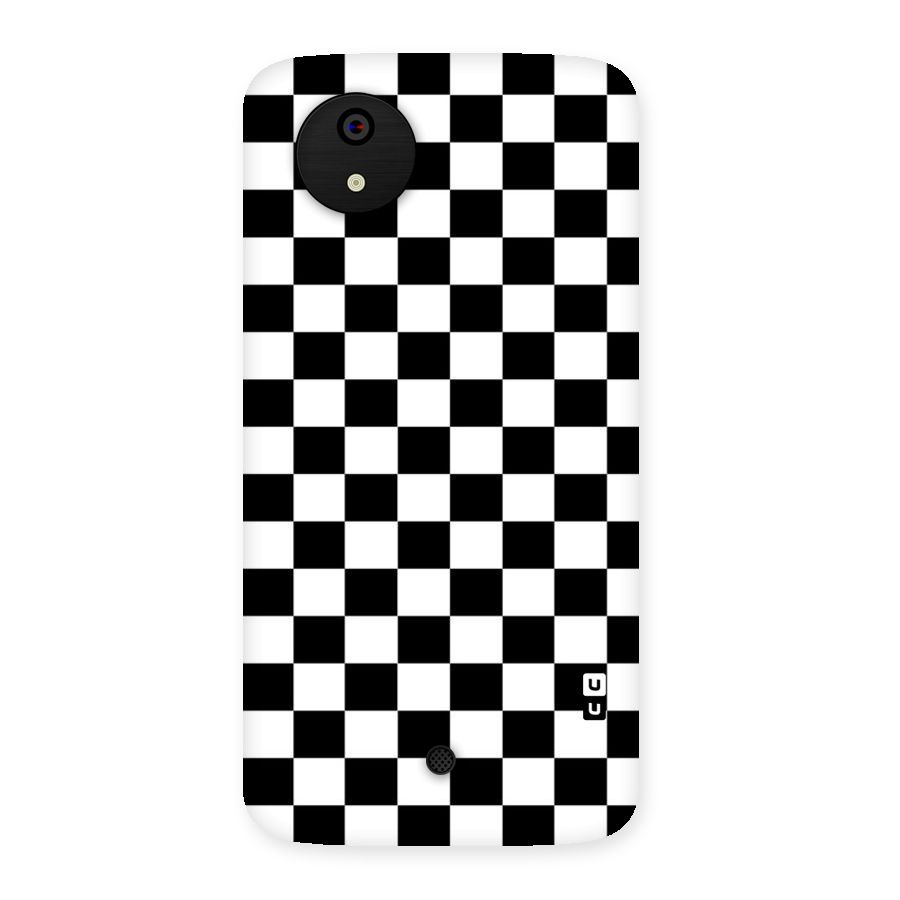 Classic Check Back Case for Micromax Canvas A1