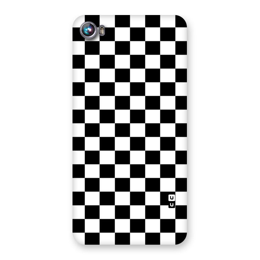 Classic Check Back Case for Micromax Canvas Fire 4 A107