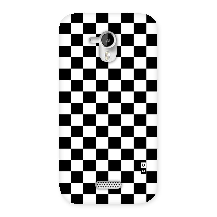 Classic Check Back Case for Micromax Canvas HD A116