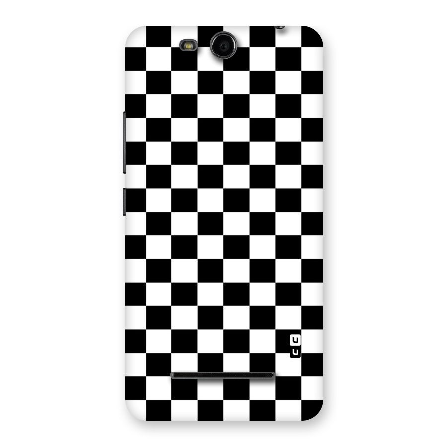 Classic Check Back Case for Micromax Canvas Juice 3 Q392