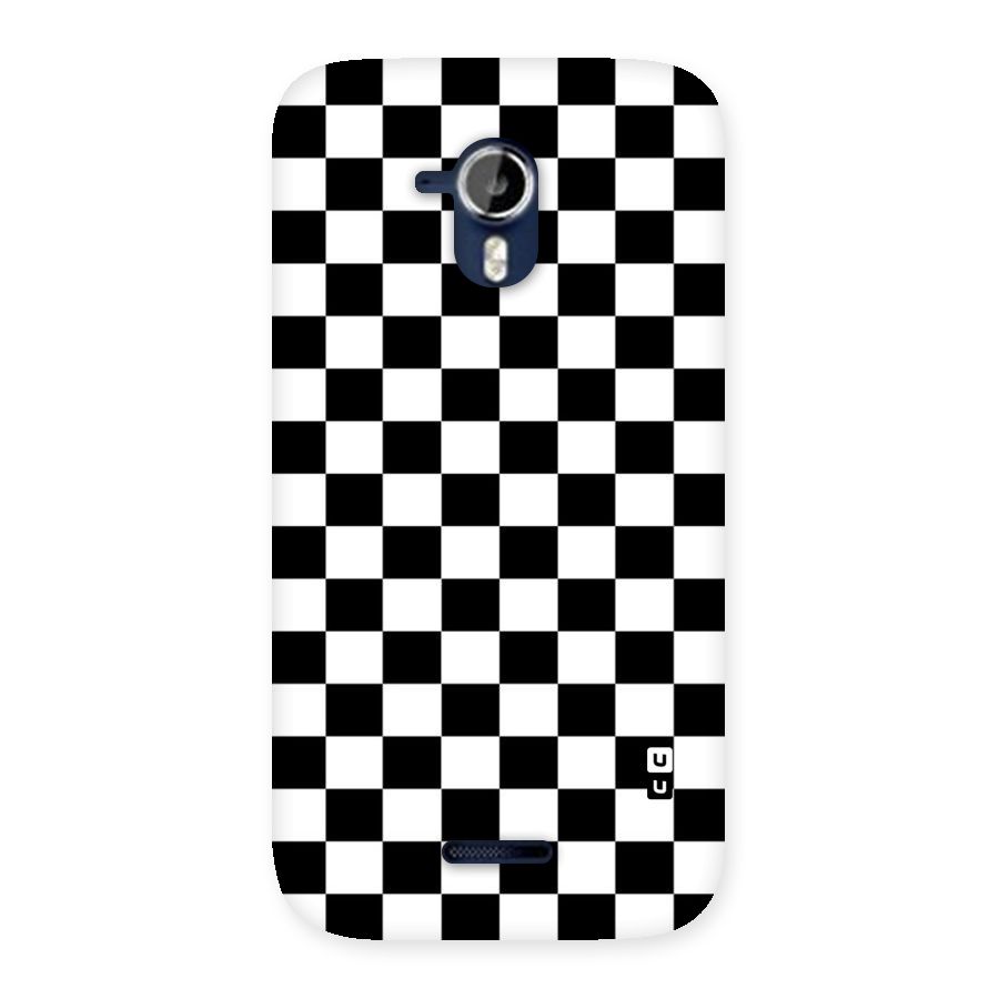 Classic Check Back Case for Micromax Canvas Magnus A117