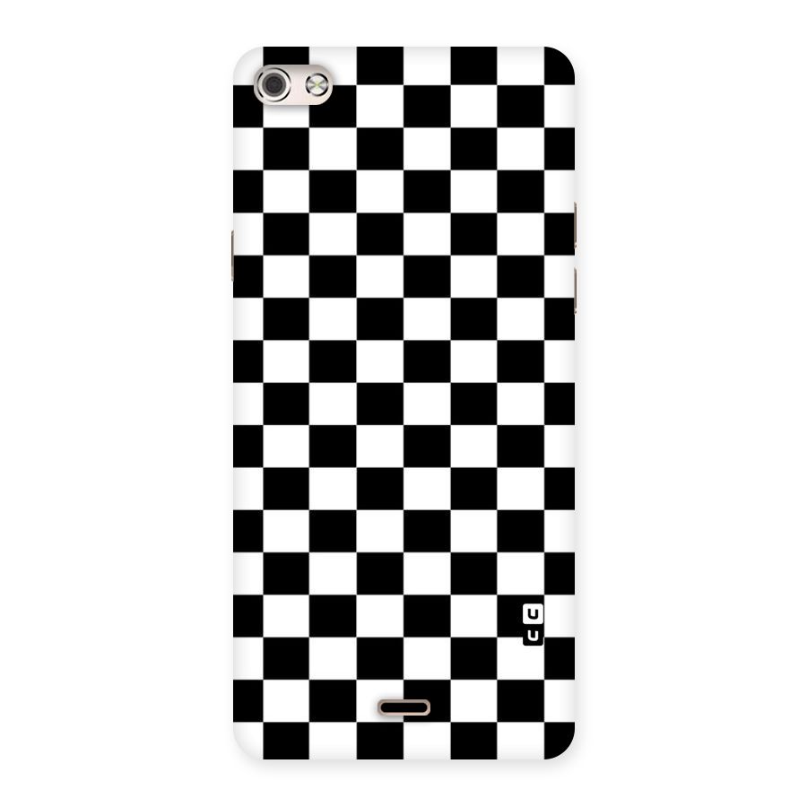 Classic Check Back Case for Micromax Canvas Silver 5
