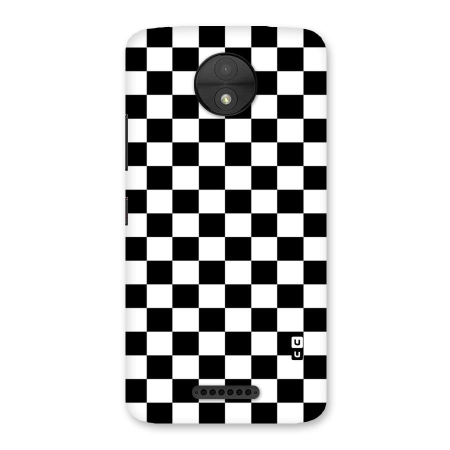Classic Check Back Case for Moto C