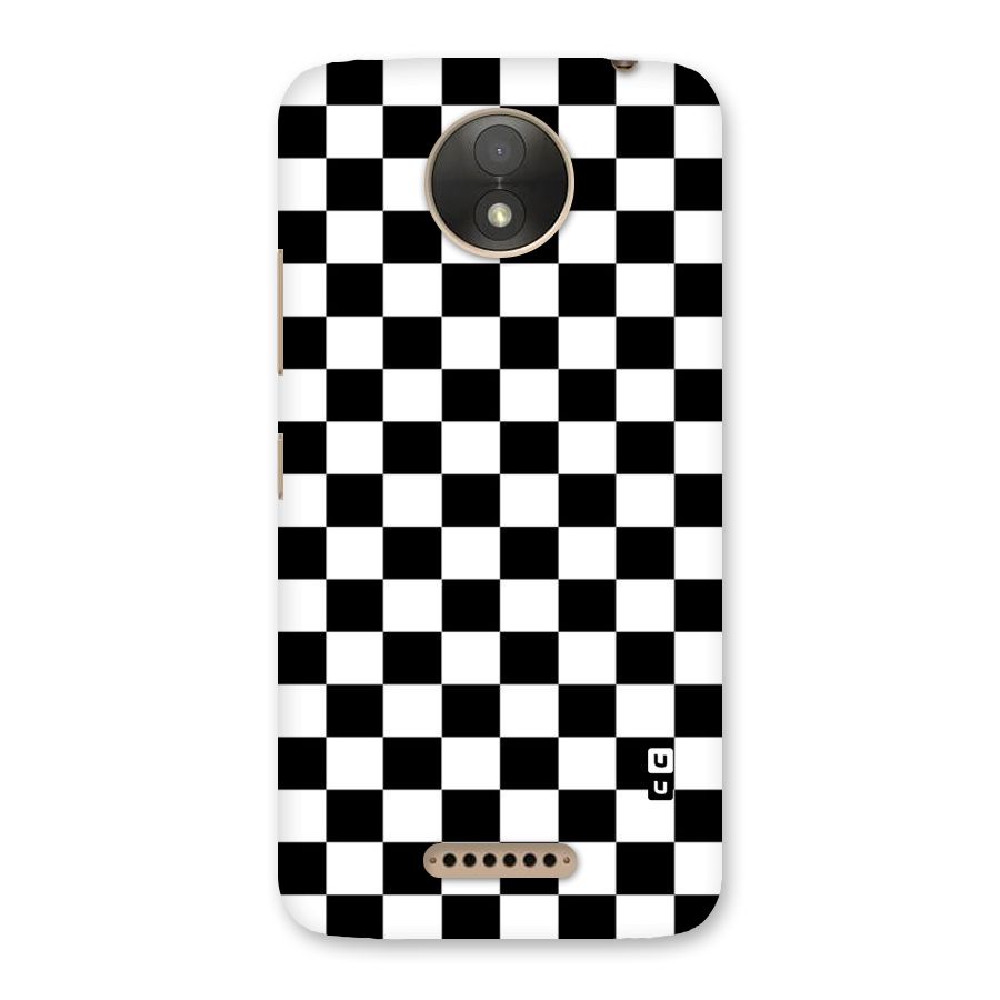 Classic Check Back Case for Moto C Plus