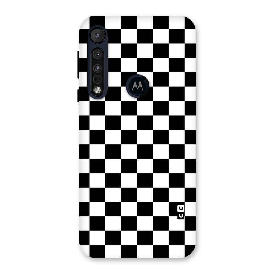 Classic Check Back Case for Motorola One Macro