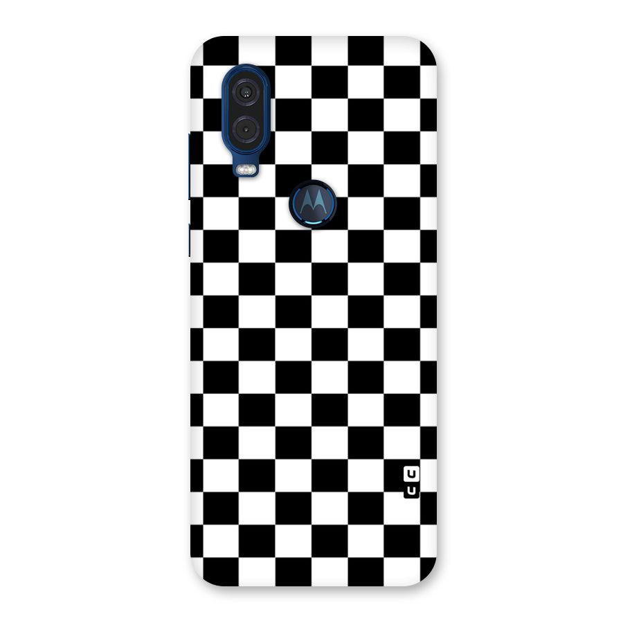 Classic Check Back Case for Motorola One Vision