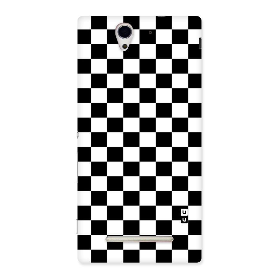 Classic Check Back Case for Sony Xperia C3