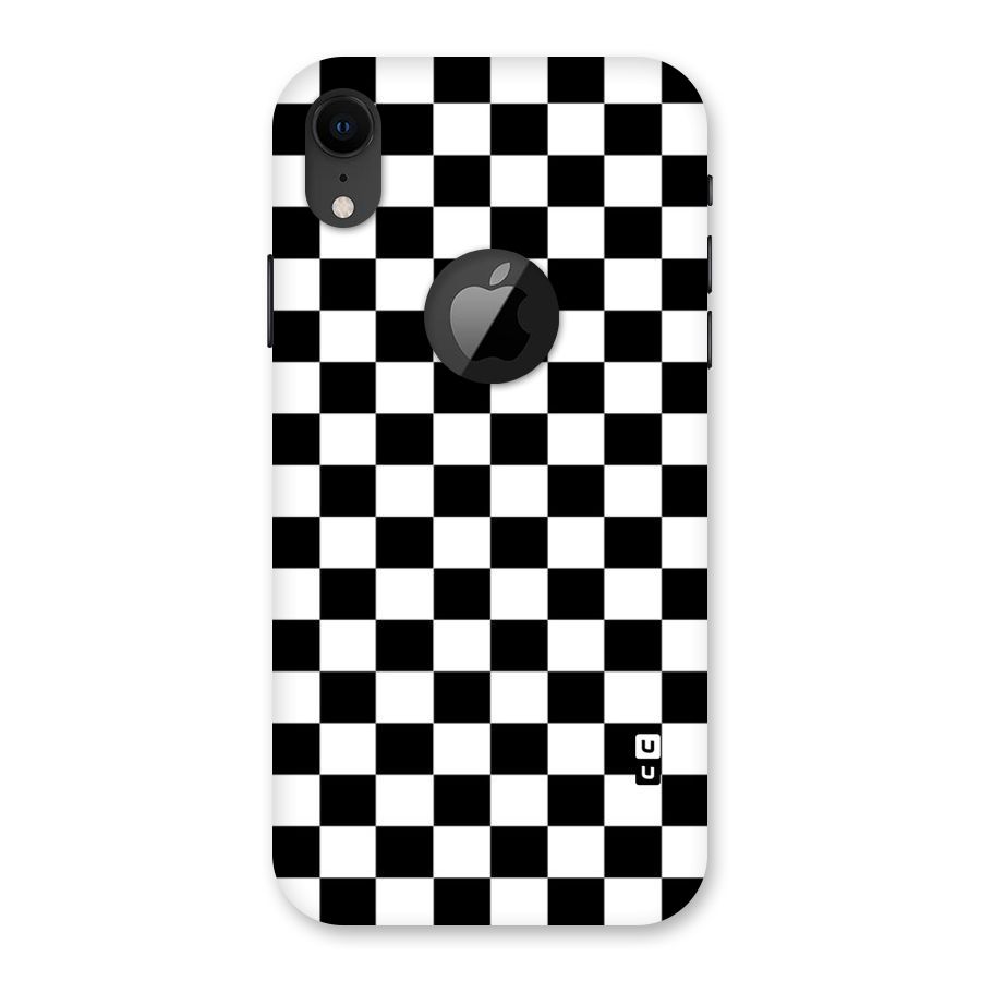 Classic Check Back Case for iPhone XR Logo Cut