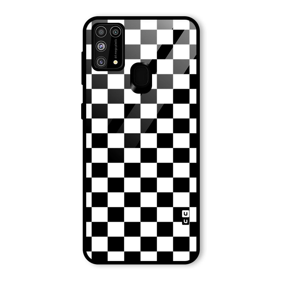 Classic Check Glass Back Case for Galaxy F41