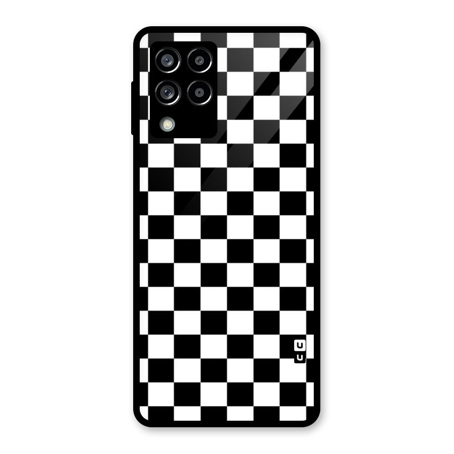 Classic Check Glass Back Case for Galaxy M53 5G