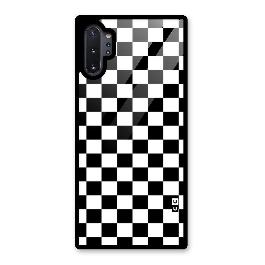 Classic Check Glass Back Case for Galaxy Note 10 Plus