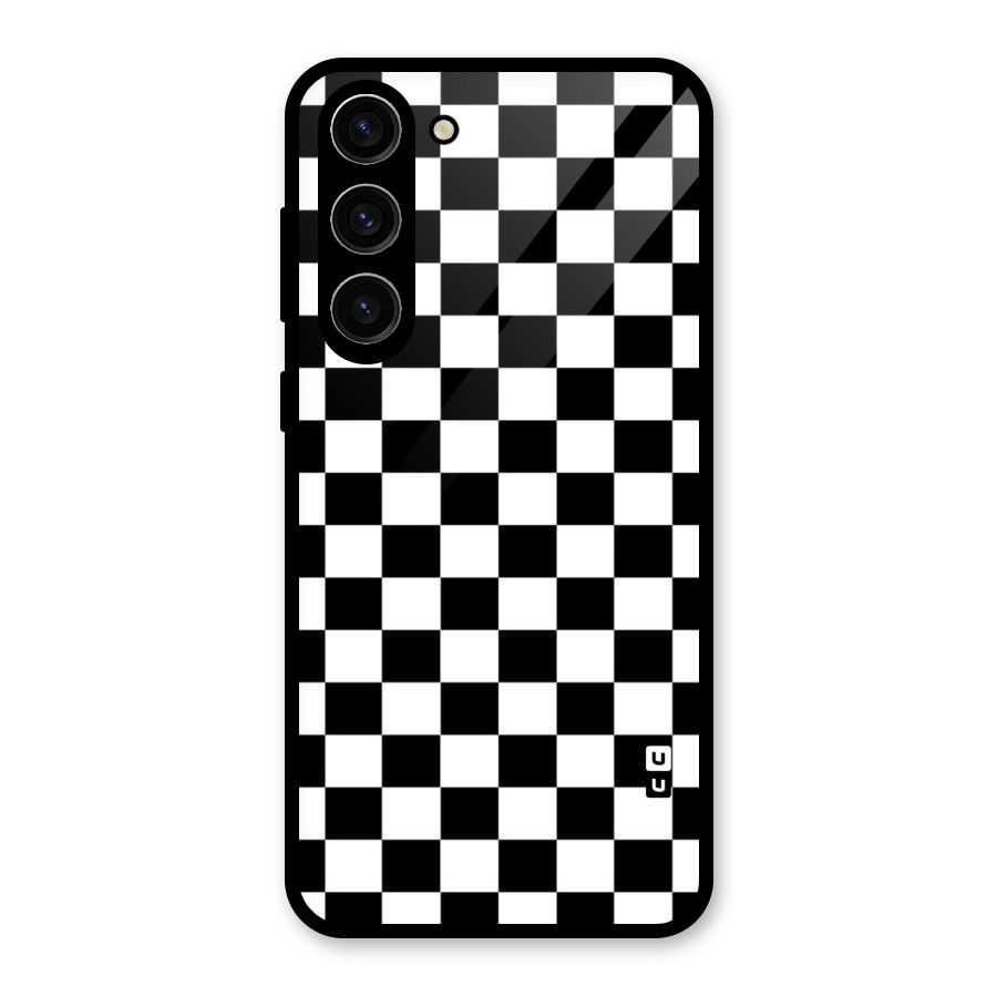 Classic Check Glass Back Case for Galaxy S23 Plus