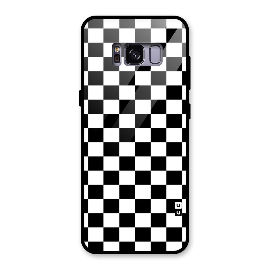 Classic Check Glass Back Case for Galaxy S8