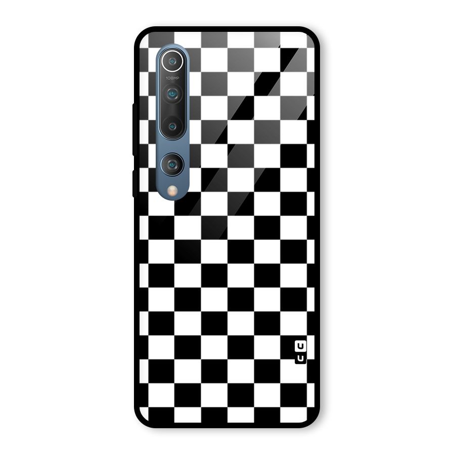 Classic Check Glass Back Case for Mi 10