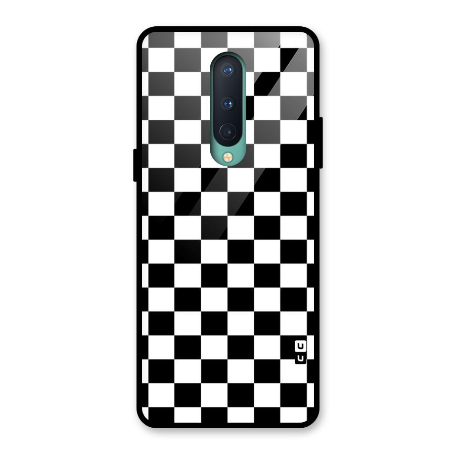 Classic Check Glass Back Case for OnePlus 8