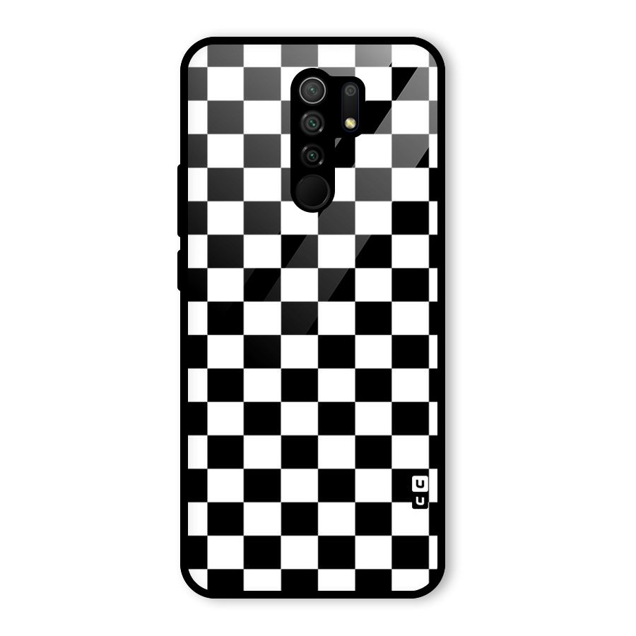 Classic Check Glass Back Case for Poco M2