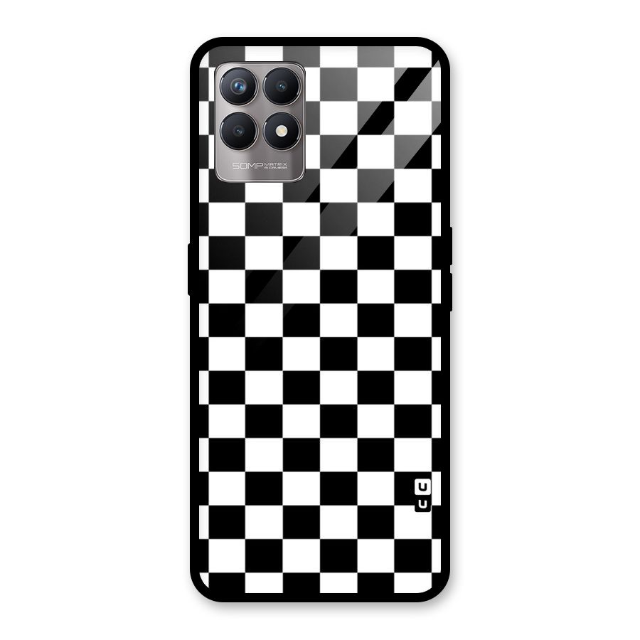 Classic Check Glass Back Case for Realme Narzo 50