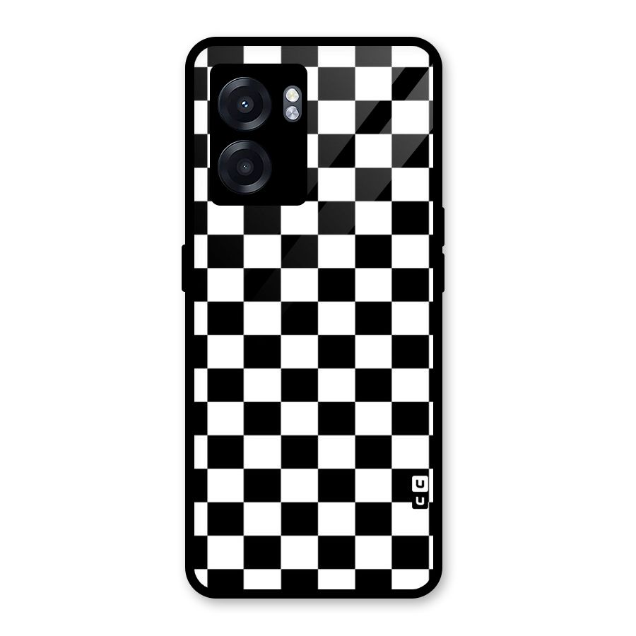 Classic Check Glass Back Case for Realme Narzo 50 5G
