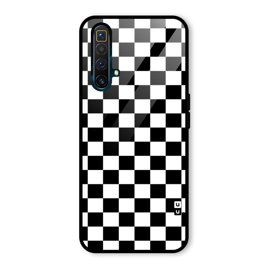 Classic Check Glass Back Case for Realme X3