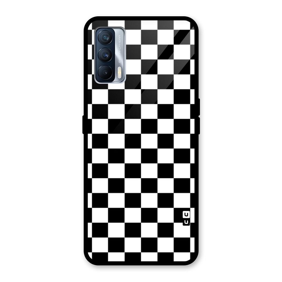 Classic Check Glass Back Case for Realme X7
